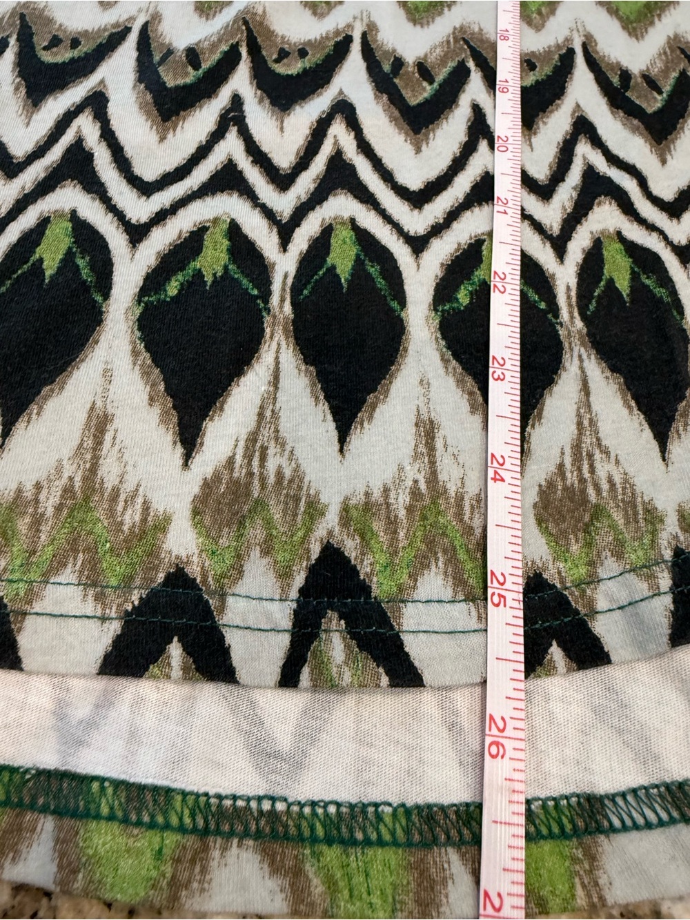Miss Me peacock strappy back tank beaded green gold SZ M - Picture 9 of 12